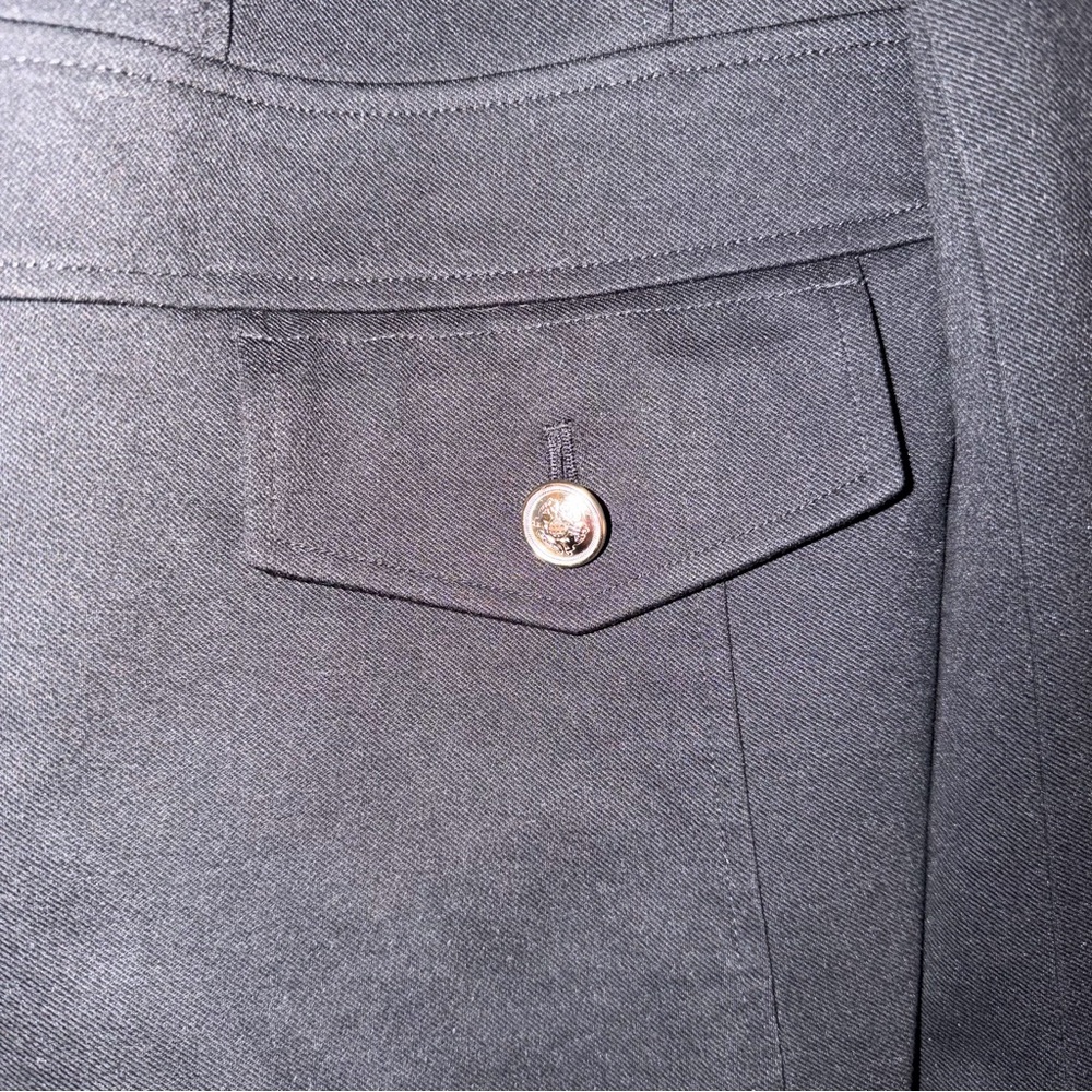 Talbots Black Women's Blazer with Gold Buttons - Picture 2 of 5